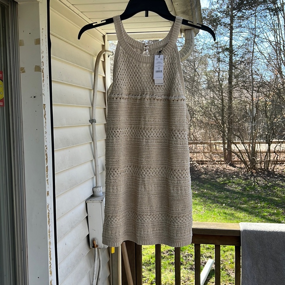 NWT White House black market crochet dress or can be a long top